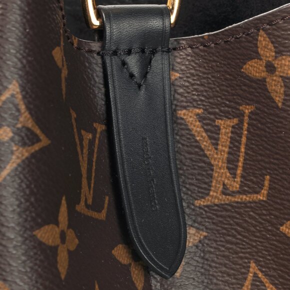 Louis Vuitton NeoNoe MM Monogram Canvas & Black Leather Bucket Bag - Picture 11 of 15